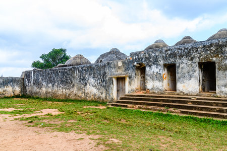 Ruins of Persian Bath in Kidichi village. Zanzibar, Tanzaniaの写真素材