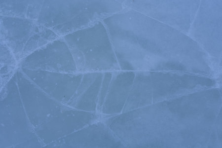 Natural texture of the ice. Winter background