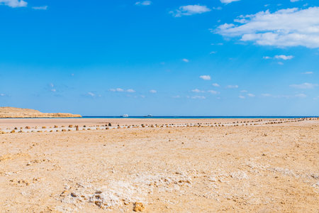 Landscape in Ras Mohammed national park. Sinai peninsula, Egyptの写真素材