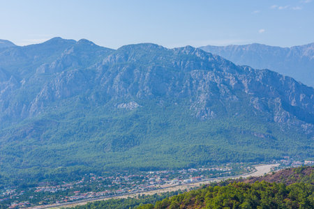 Aerial view of Kemer town. Antalya province, Turkeyの写真素材