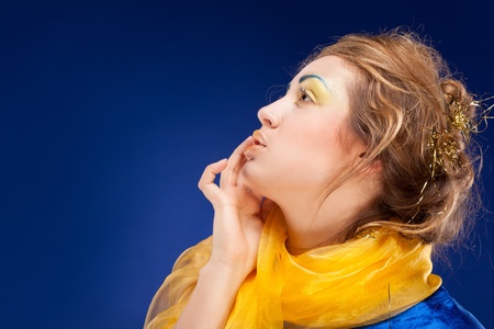 woman with glamour make-upの写真素材