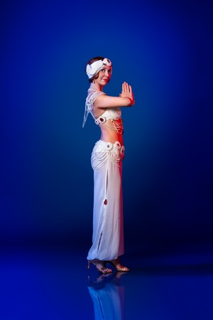 Beautiful oriental dancerの写真素材