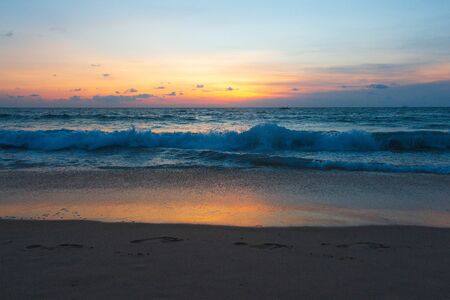 Picturesque view of Andaman sea in Phuket island, Thailand. Seascape. Tropical exotic travel.の写真素材