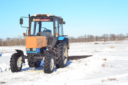 Tractor in the field