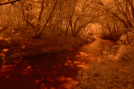 infrared landscapeの写真素材