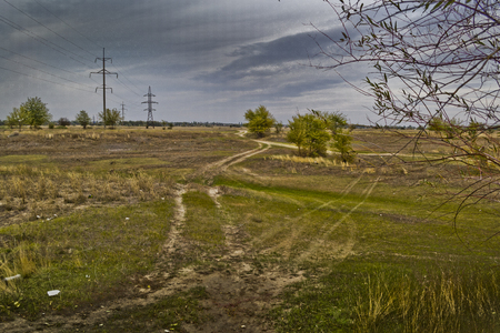 Steppe landscapeの写真素材