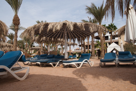 Nobody is on the beach. Egypt, Tabaのeditorial素材