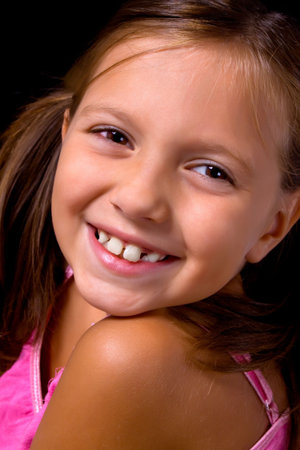 Portrait of a beautiful young caucasian girl