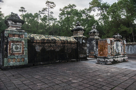 Tomb and gardens of Tu Duc emperor in Hue, Vietnamの写真素材