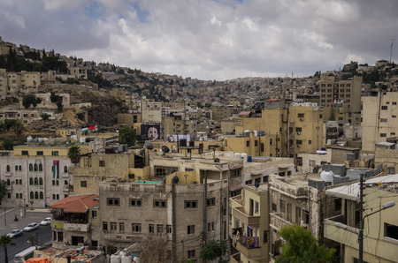 Amman, Jordan -May 28, 2016:  Cityscape of Amman downtown, Jordanのeditorial素材
