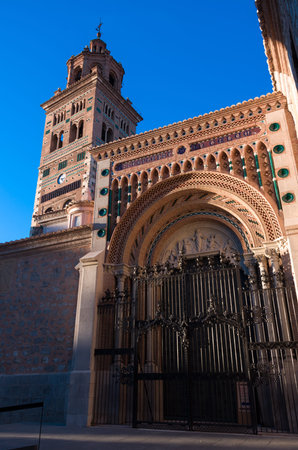 Mudejar Cathedral of Santa Maria de Mediavilla (13th century), Teruel. Aragon, Spainの写真素材