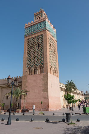 Marrakesh, Morocco - May 3, 2017: The Moulay El Yazid Mosque in Marrakeshのeditorial素材
