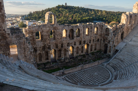 The Odeon of Herodes Atticus Theatre in Athens, Greece