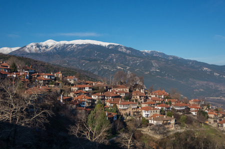 Palaios Panteleimonas Village in Leptokaria region Greeceの写真素材