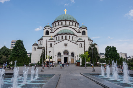 Belgrade, Serbia - April 30, 2018: Cathedral of Saint Sava, Belgradeのeditorial素材