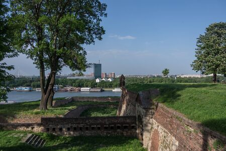 Kalemegdan fortress, Stambol Gate near Monument toのeditorial素材