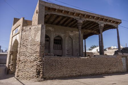 Abandoned mosque in old town of Bukhara, Uzbekistanのeditorial素材