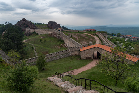 Gate of the fortress Kaleto and the Belogradchik rocks, Bulgariaのeditorial素材