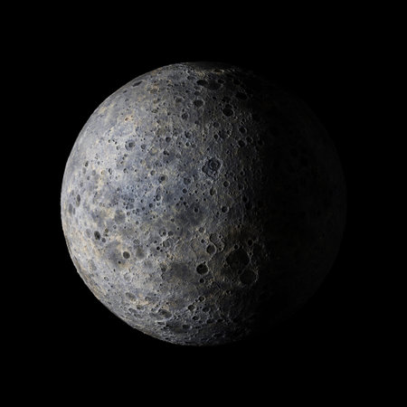 Solar system planet Alien on black background 3d rendering. Elements of this image furnished by NASA