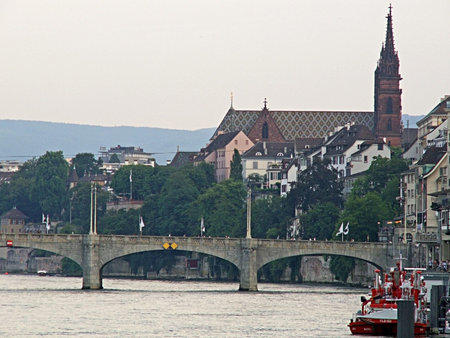 Kind on a city. Switzerland, Basel.の写真素材
