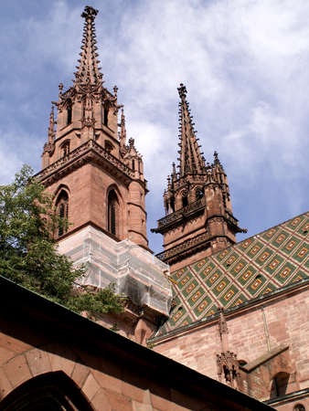 Catholic Cathedral in Basel, Switzerland. の写真素材