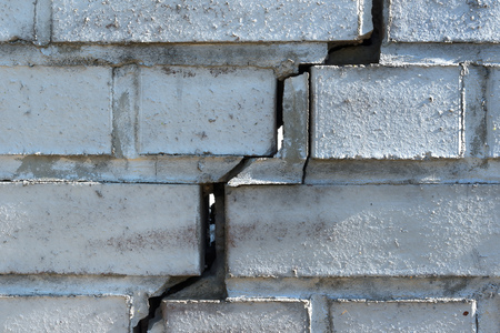 Background of a brick wall in different shadesの写真素材