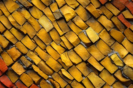 Mosaic from color ceramic talesの写真素材