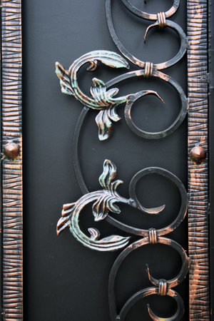 Detail of the forged gate