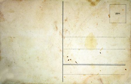 blank back side of an antique post card の写真素材