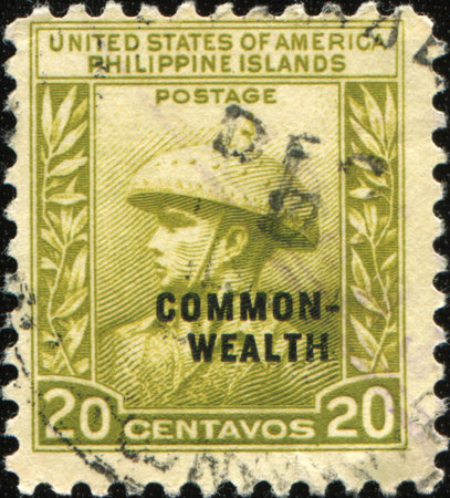 USA PHILIPPINE ISLANDS - CIRCA 1945: A stamp printed in United States of America for Philippines...