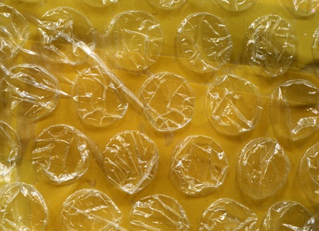 Grungy yellow abstract seamless bubble patterns の写真素材