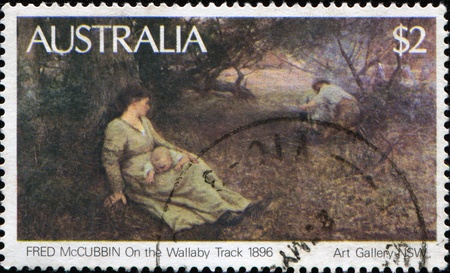 AUSTRALIA - CIRCA 1981: A Stamp printed in AUSTRALIA shows the のeditorial素材