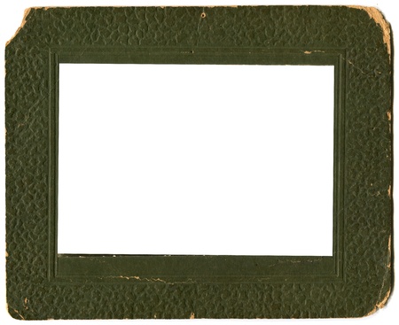Vintage photo mat isolated on white backgroundの写真素材