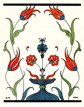 floral ornament, Illustration by Dmitry Mitrokhin, a fairy tale のeditorial素材