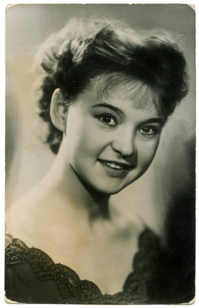 Ludmila Gurchenko - Soviet and Russian film and stage actress, singer. People's Artist of the USSR. Winner of State Prize of the RSFSR. Vasilyev brothers and the Russian Federation State Prize. She starred in 96 films. Reproduction of old postcards. USSR,のeditorial素材