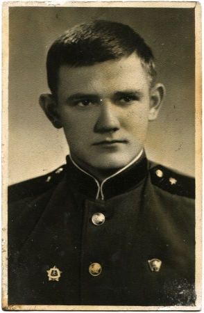 Soviet Army soldiers in dress uniform, USSR, 1969のeditorial素材