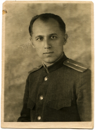 USSR - CIRCA 1945  Portrait of the Soviet army lieutenant, circa the summer 1945のeditorial素材
