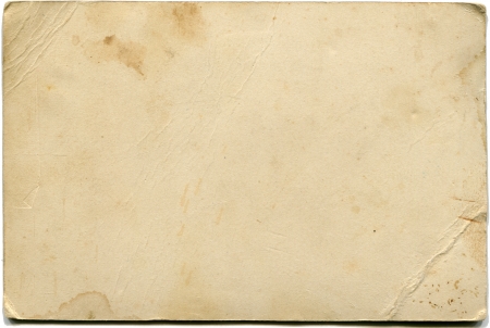 back side of antique photo isolated on whiteのeditorial素材