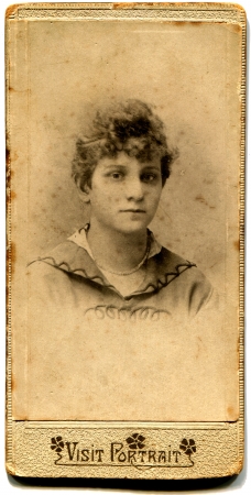 RUSSIA - CIRCA  the end of 19 - early 20 century  An antique photo shows woman, Lugansk, Russian...