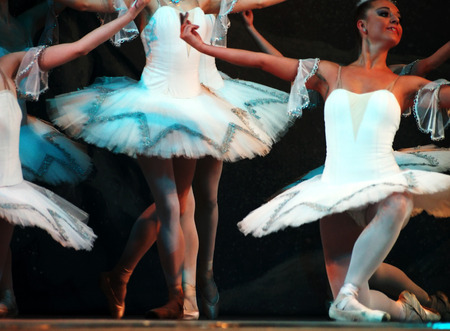 UKRAINE, LUGANSK - February 5, 2014: Donetsk Opera dancers perform The Nutcracker Ballet  in Luganskのeditorial素材