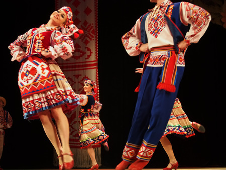 Dancers of Ensemble of Virsky are dancingのeditorial素材