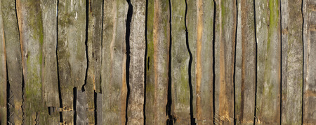 old wooden fence panoramaの写真素材