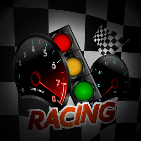 Racing background. Vector illustrationのイラスト素材