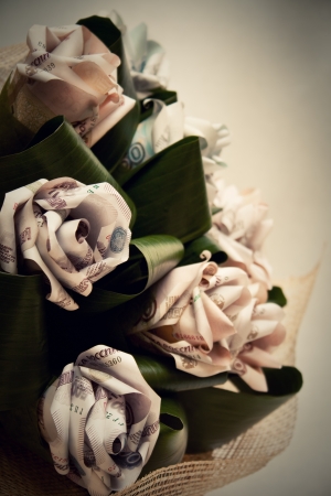 business concept of money flowersの写真素材