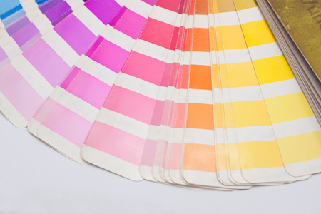 Color guide samples pantone close-upの写真素材