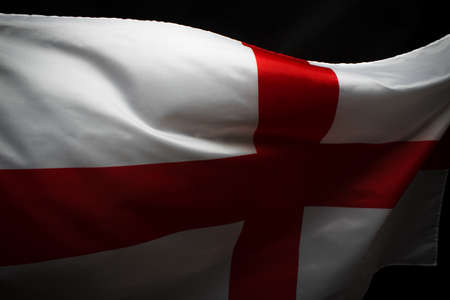 Closeup of the national flag of England.の写真素材