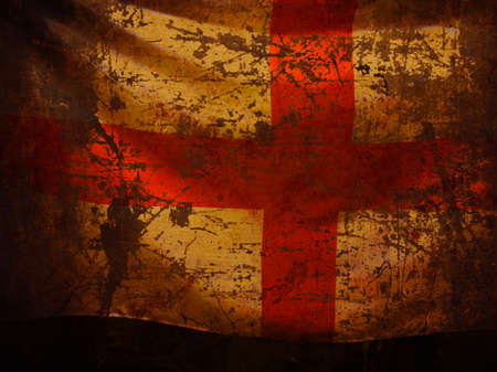 Closeup of the national flag of England.の写真素材