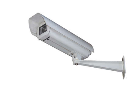 Security camera isolated over white background