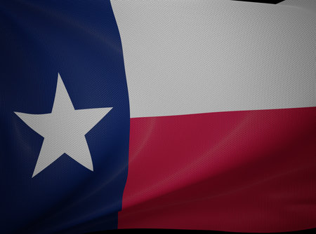 3d illustration of Texas flag.の写真素材