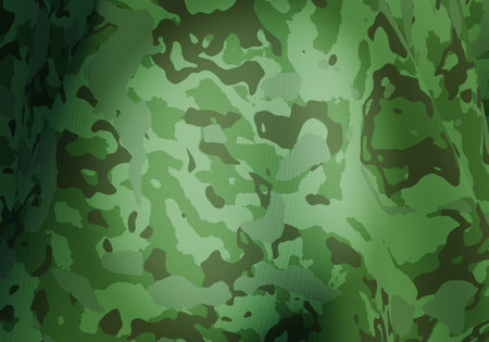 Close-up view of camouflage texture. 3d illustration.の写真素材